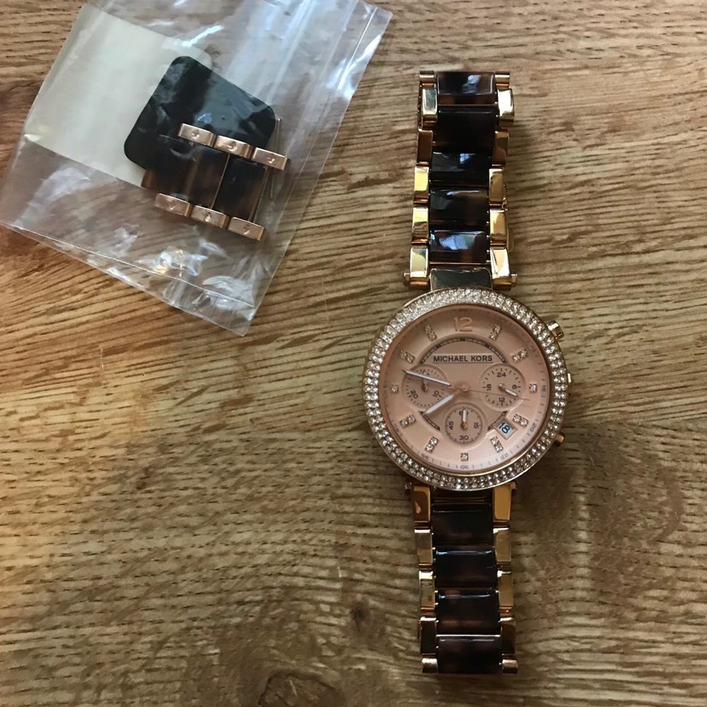 Michael Kors Parker Two Tone Chronograph Watch